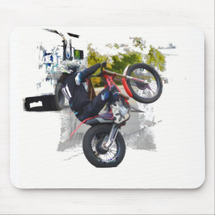 Tapis De Souris Obtenez Votre Gaz Sur Motocross Stunt Biker