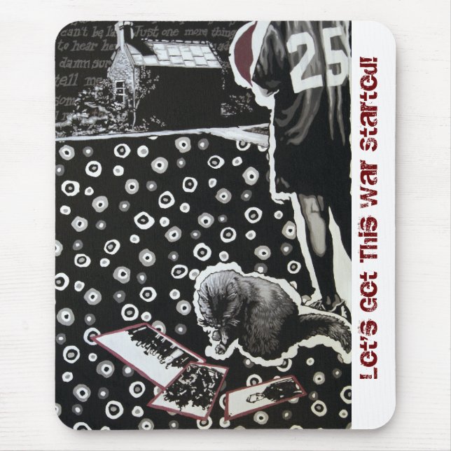 Tapis De Souris Obtenons ce Mousepad commencé par guerre (Devant)