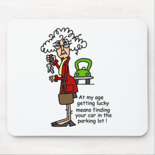 Tapis De Souris Obtention de l'humour chanceux