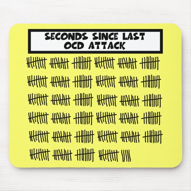 Tapis De Souris OCD drôle (Devant)