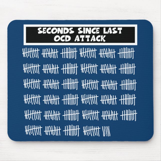 Tapis De Souris OCD drôle (Devant)