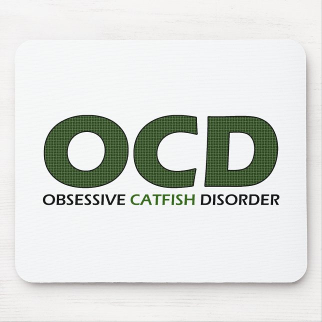 Tapis De Souris OCD - Trouble Obsessionnel du poisson de chat (Devant)