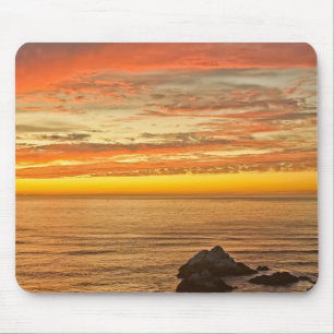 Tapis De Souris Ocean Beach Ca.Coucher de soleil d'été