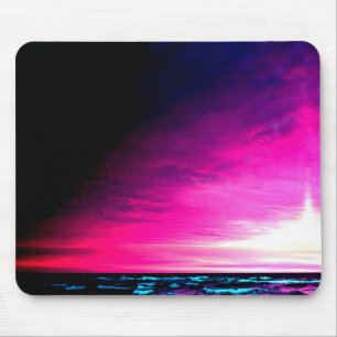 Tapis De Souris Océan et coucher de soleil Coloré et paisible