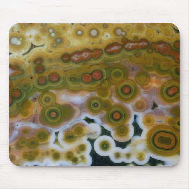 Tapis De Souris Océan Jasper de couleur jaune (Devant)