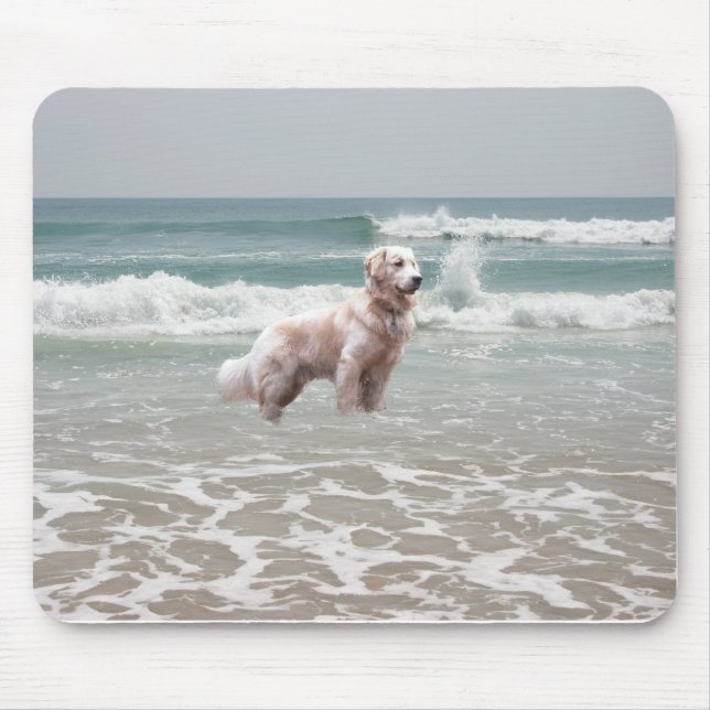 Tapis De Souris Océan Mousepad de golden retriever (Devant)