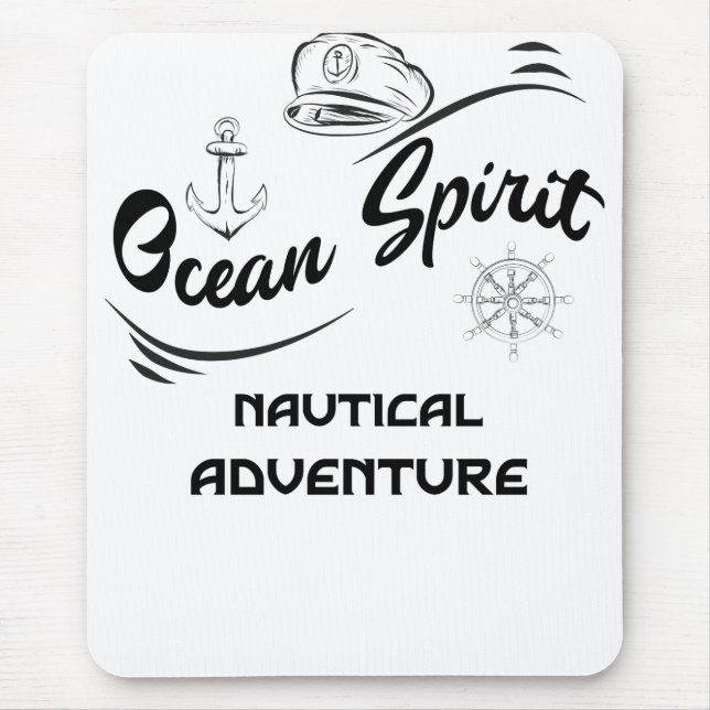 Tapis De Souris Ocean Spirit Nautical Adventure Mouse Pad (Devant)