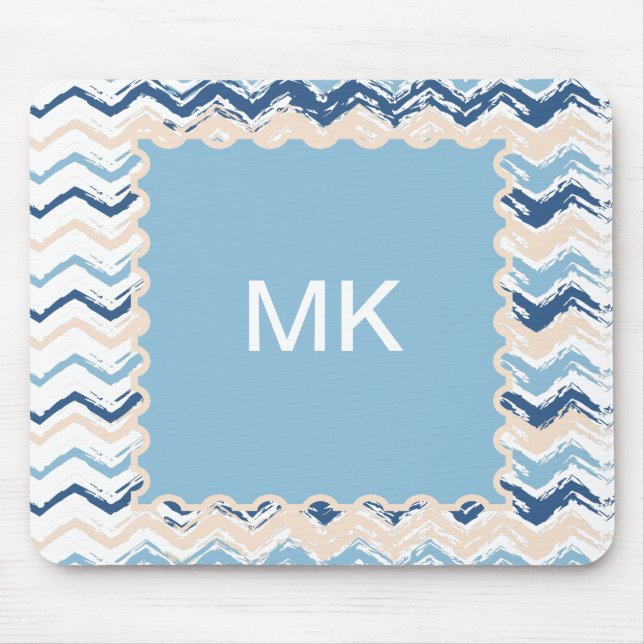 Tapis De Souris Ocean Waves Chevron (Devant)