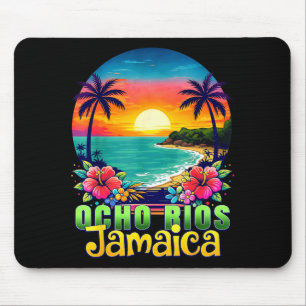 Tapis De Souris Ocho Rios Jamaïque Plage Coucher de soleil tropica