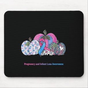 Tapis De Souris Octobre Nous Portons Nk & Bleu Grossesse Perte Inf