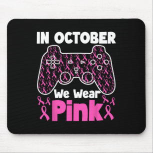 Tapis De Souris Octobre Nous Portons Pink Breast Cancer Jeu Enfant