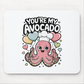 Tapis De Souris Octopus Avec Bylloons Coeurs Vous êtes My Avocado