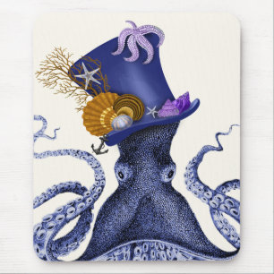 Tapis De Souris Octopus avec Casquette nautique