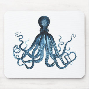 Tapis De Souris Octopus kraken nautique plage de mer