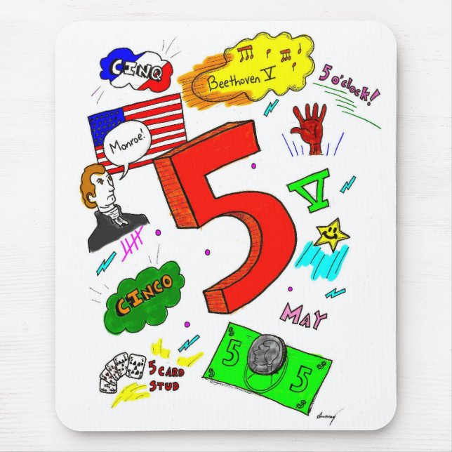 Tapis De Souris Ode à cinq mousepad (Devant)