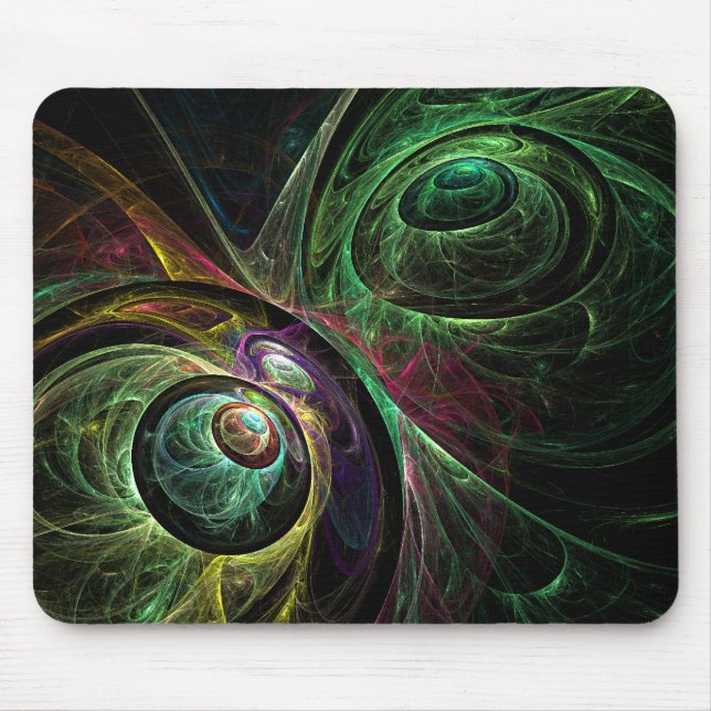 Tapis De Souris Oeil aux yeux Art Abstrait Mousepad (Devant)