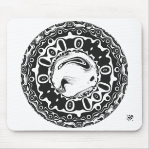 Tapis De Souris Œil avec pupille hypnotique (ou ce que vous voyez)
