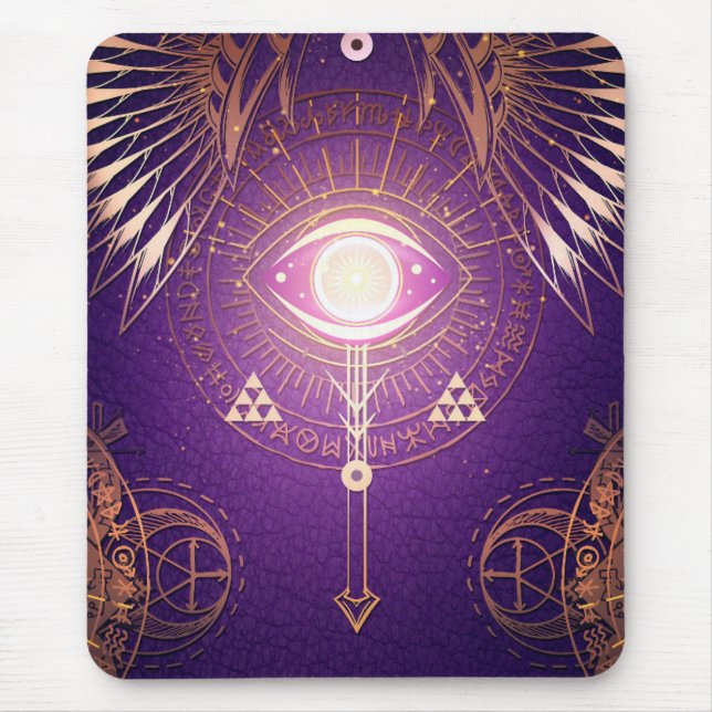 Tapis De Souris Oeil d'arcane mystique foncé de l'éternité (Devant)