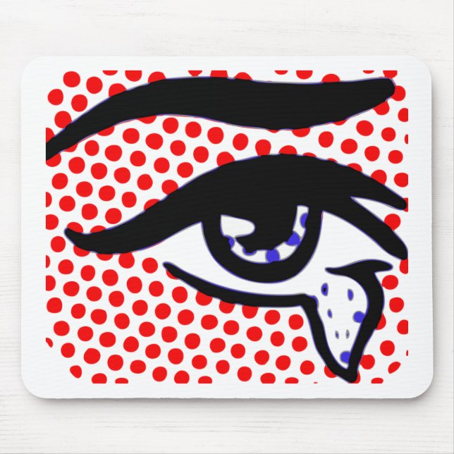Tapis De Souris Oeil d'art de bruit (Devant)