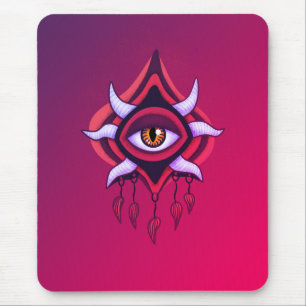 Tapis De Souris Oeil démon Vaporware - Gothique coloré