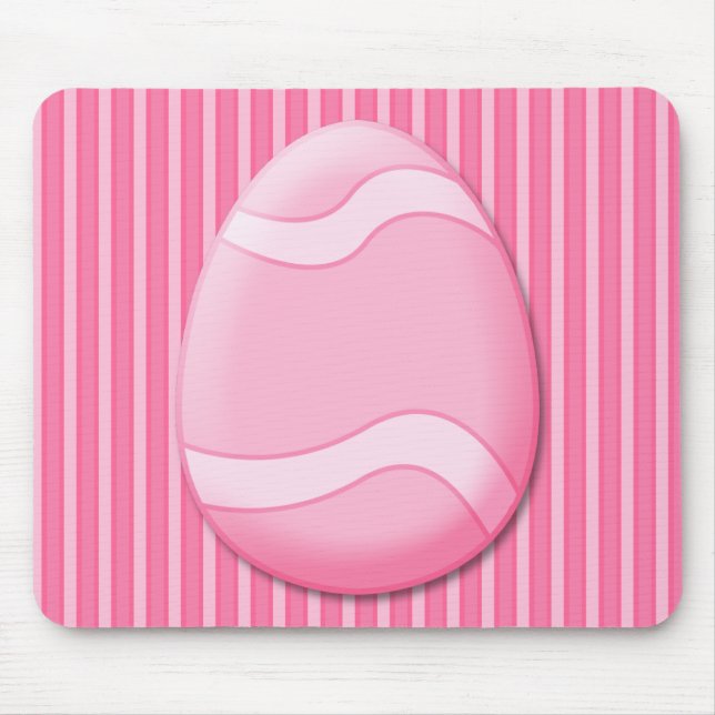 Tapis De Souris Oeuf de Pâques (rose) Mousepad (Devant)