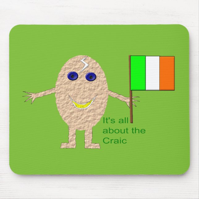 Tapis De Souris Oeuf patriotique irlandais Mousepad (Devant)