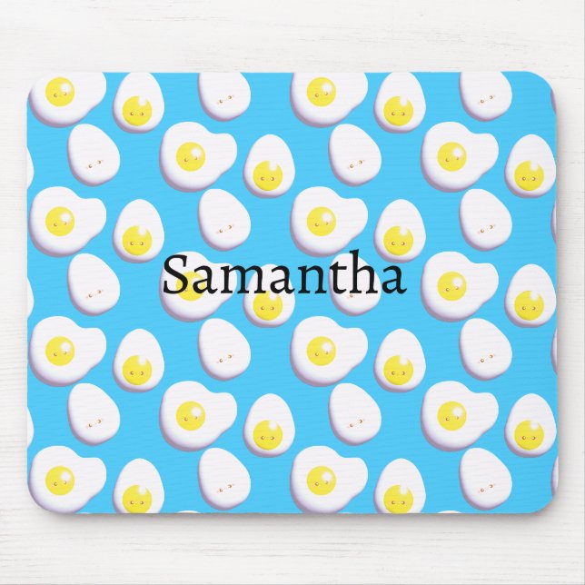 Tapis De Souris OEufs 3D Plats Et Frits (Devant)