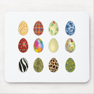 Tapis De Souris oeufs de pâques colorés