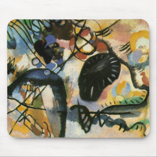 Tapis De Souris Oeuvre Abstraite de Kandinsky Black Spot