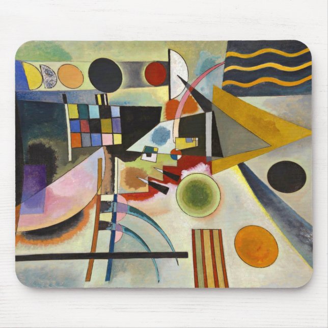 Tapis De Souris Oeuvre Abstraite expressionniste de Kandinsky (Devant)