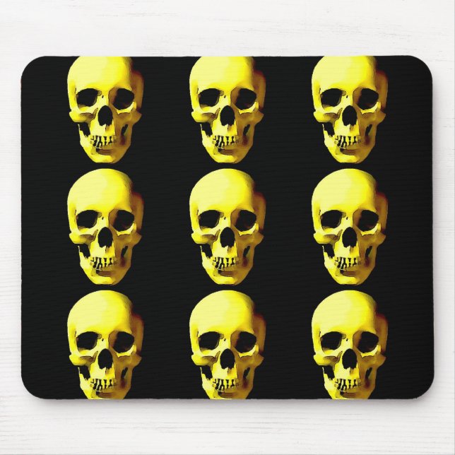 Tapis De Souris Oeuvre crâne Mousepad (Devant)