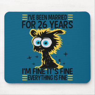 Tapis De Souris Œuvre d'art amusante pour les couples à l'occasion