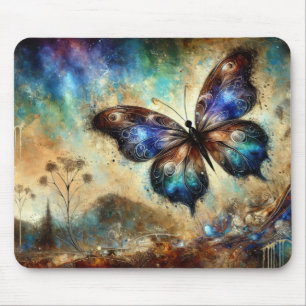 Tapis De Souris Œuvre d'art fantastique représentant un papillon c
