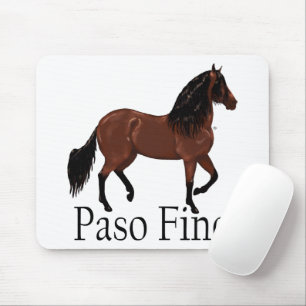Tapis De Souris Oeuvre d'art hippique de la baie Paso Fino