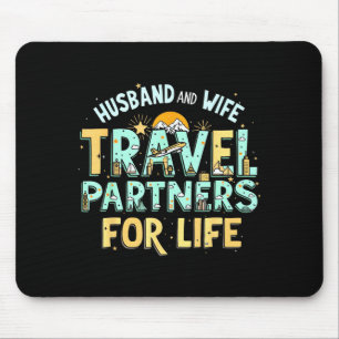 Tapis De Souris Œuvre d'art pour couple mari et femme voyage