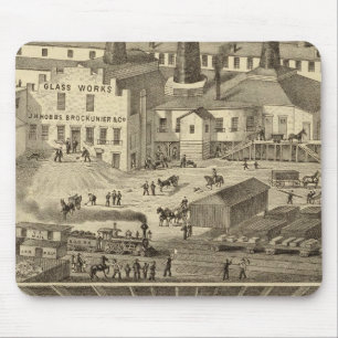 Tapis De Souris OEuvres de verre de JH Hobbs et Brockunier