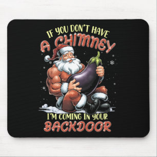 Tapis De Souris Offensive Noël Adult Ual Innuendo Père Noël Rude