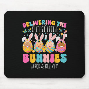 Tapis De Souris Offrir Les Plus Cuttes Bunnies Pâques Travail Et D