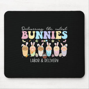 Tapis De Souris Offrir Les Plus Cuttes Bunnies Pâques Travail Et D
