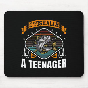 Tapis De Souris O'fishally un adolescent 13e anniversaire pêche 13
