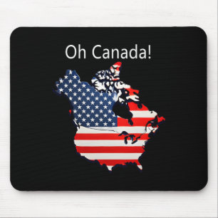 Tapis De Souris Oh Canada Funny Trump Canada Carte des États-Unis