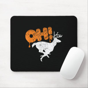 Tapis De Souris Oh Cerf ! Amoureux des Animaux à Blague Affolée