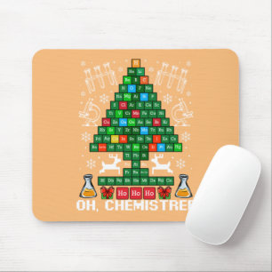 Tapis De Souris Oh Chemistree Christmas Chemistry Science Periodic