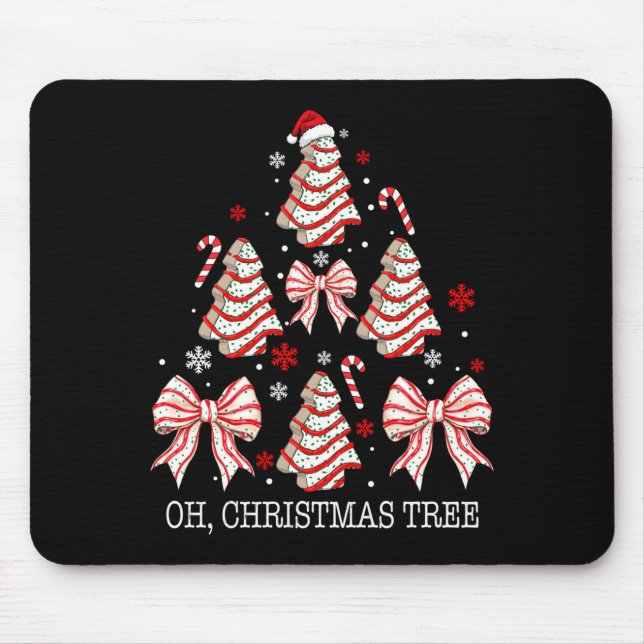 Tapis De Souris Oh Christmas Tree Cakes Debbie Becky Jen Cake Love (Devant)