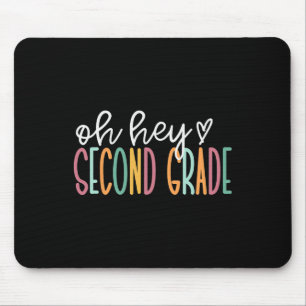 Tapis De Souris Oh Hé Deuxième année Retour à l'école Premier jour