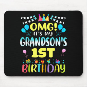 Tapis De Souris Oh mon dieu, c'est l'anniversaire de mon petit-fil