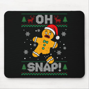Tapis De Souris Oh Snap Gingerbread Homme Noël Noël Noël Noël Cook