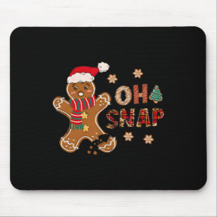 Tapis De Souris Oh Snap Homme Pain d'épice Joyeux Noël Xmas Pyjama