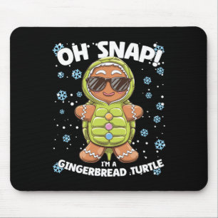 Tapis De Souris Oh Snap Je suis une tortue en pain d'épices Noël d