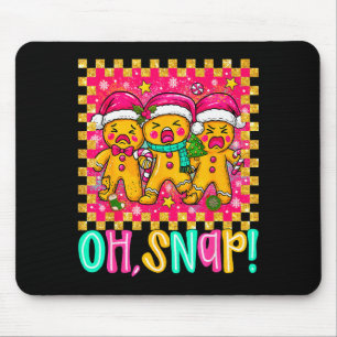 Tapis De Souris Oh Snap Noël Bonhomme en pain d'épice Funny Xmas C
